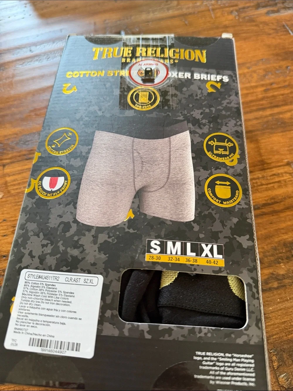 True Religion Cotton Boxer Briefs XL